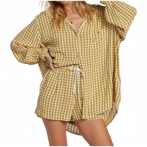 NEW BILLABONG swell blouse in green - Picture 1 of 3